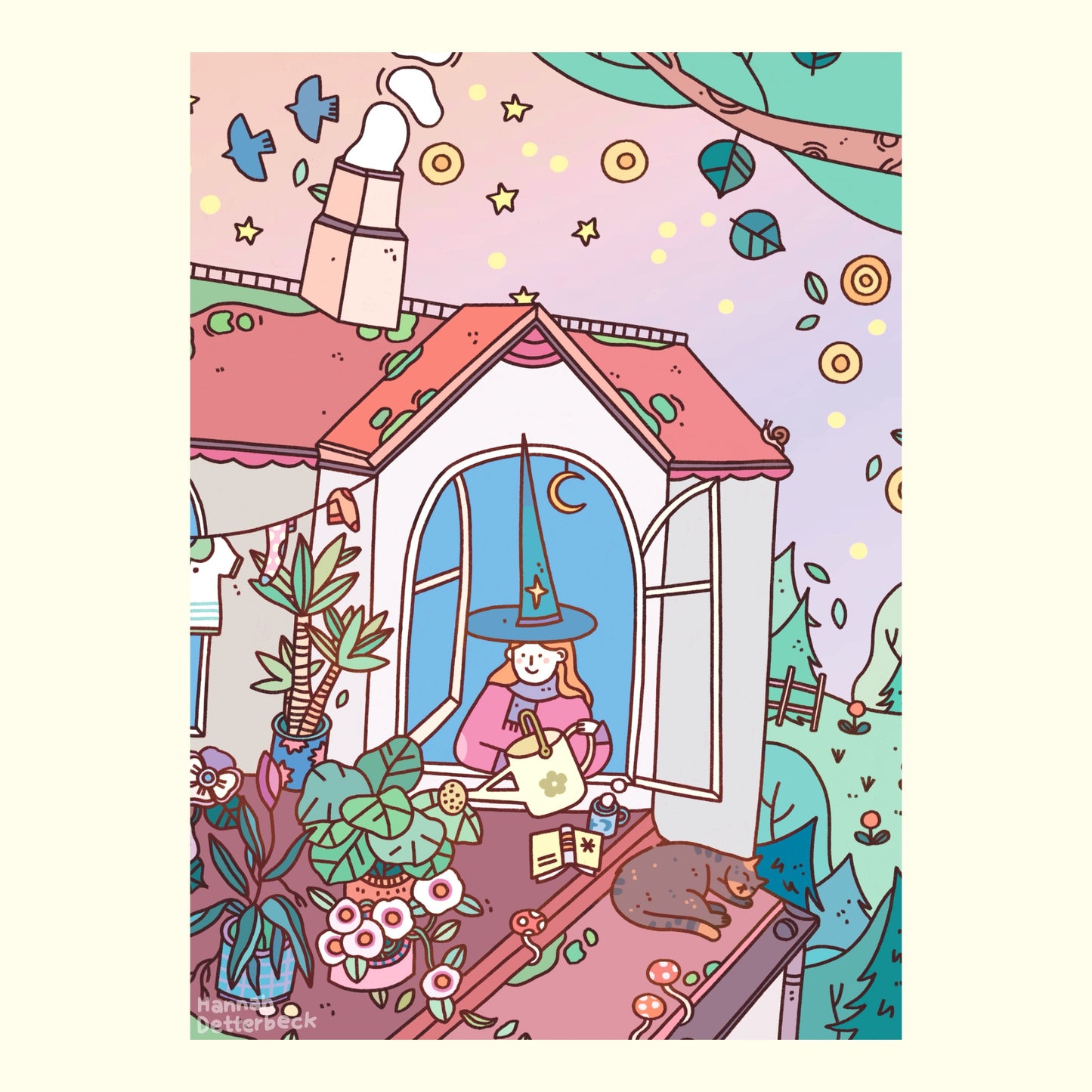 Postcard 'Spring Witch'