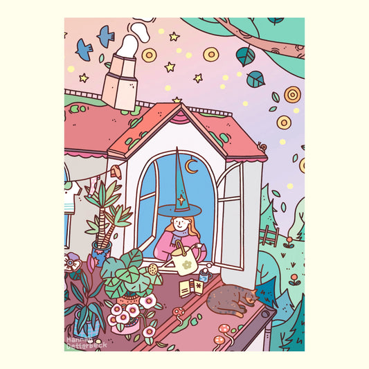 Postkarte 'Spring Witch'