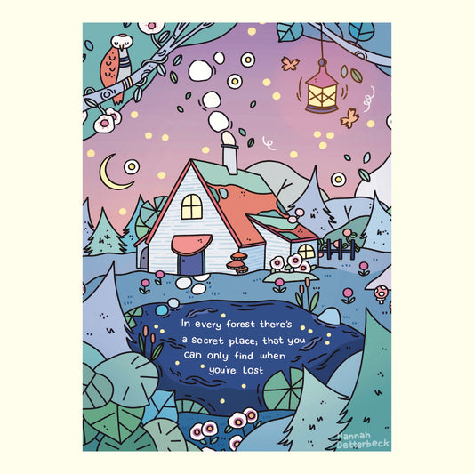 Postkarte 'Secret Place'