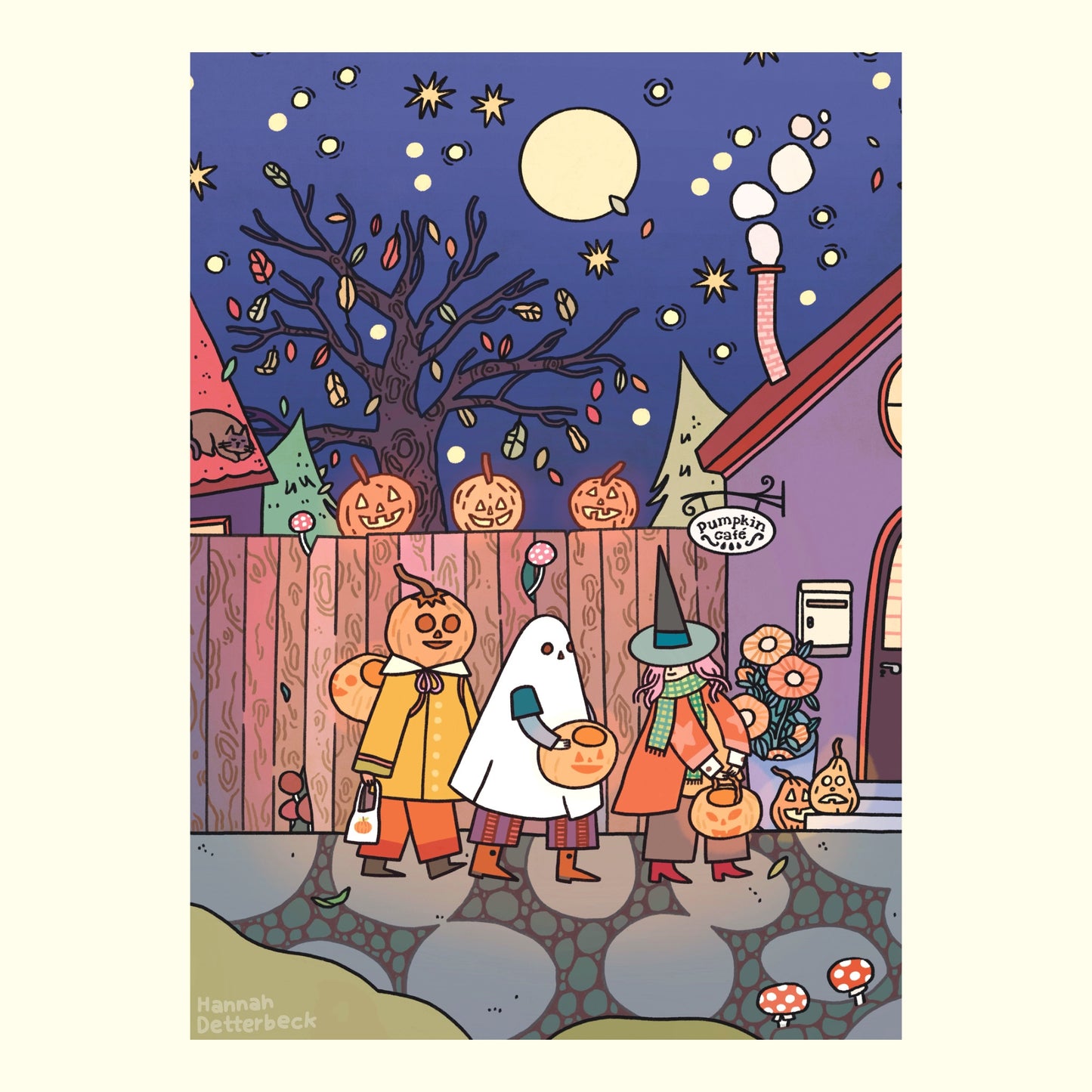 Postcard 'Trick or Treat'