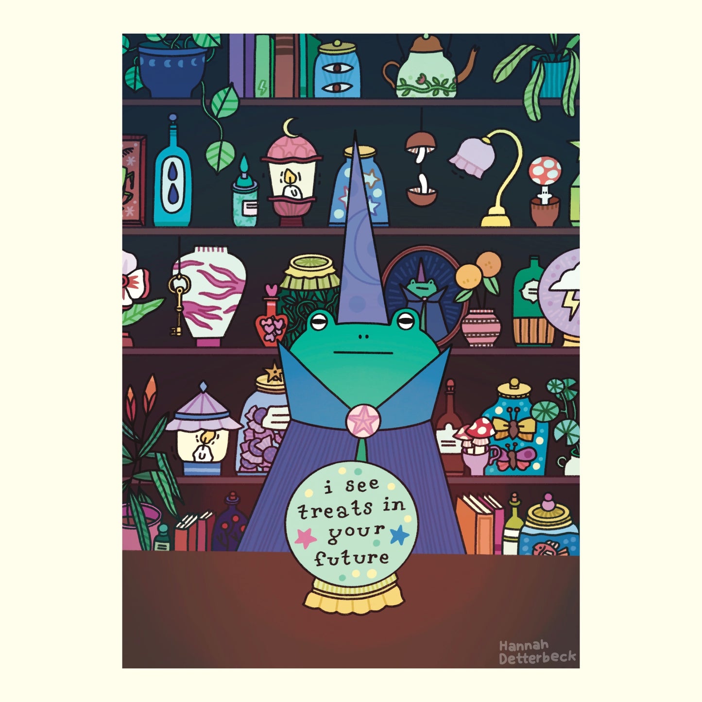 Postcard 'Treats in your Future'