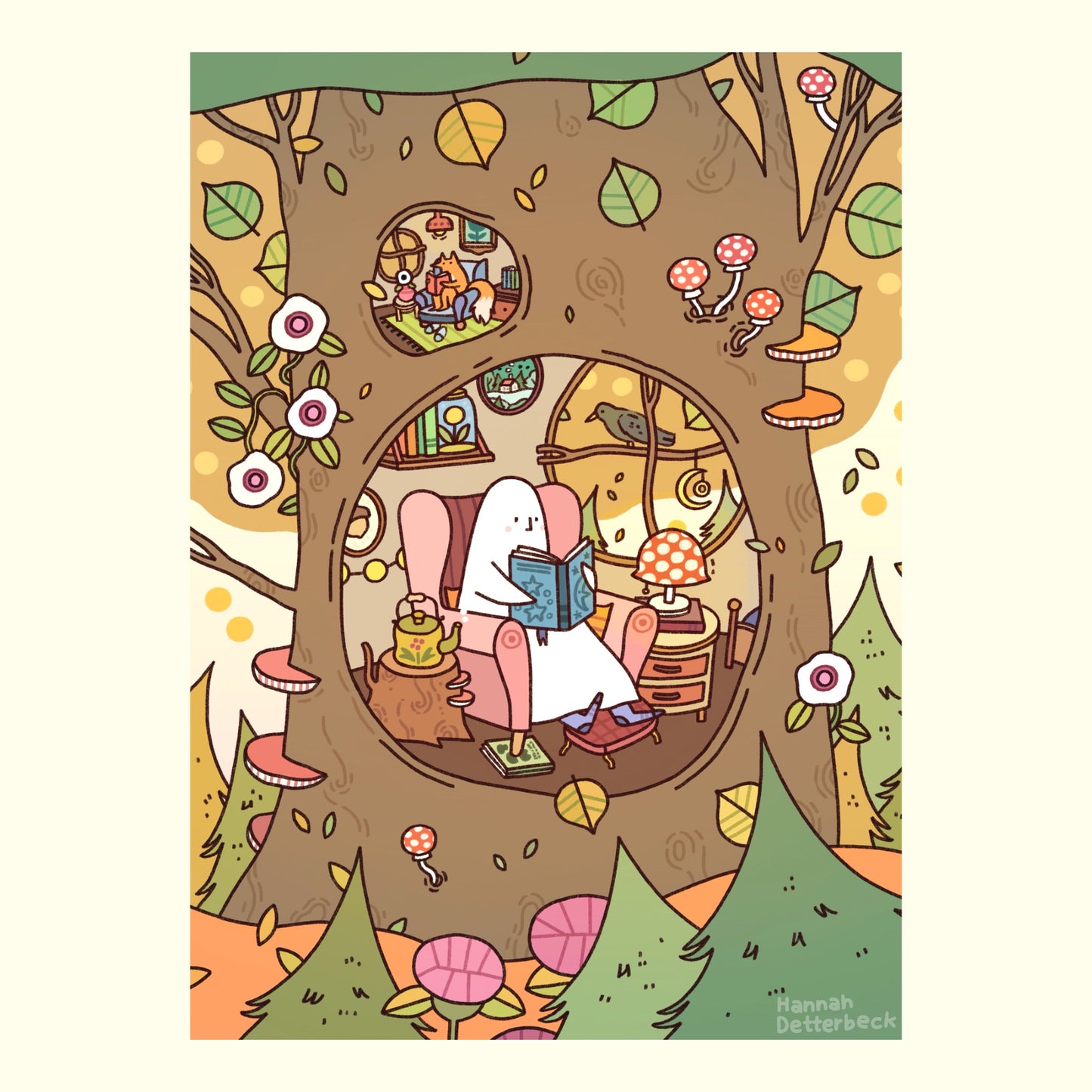 Postcard 'Autumn Ghost'