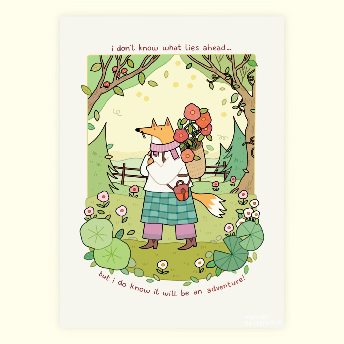 Postcard 'It will be an Adventure'