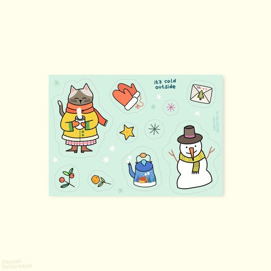 Stickersheet 'It's Cold Outside'
