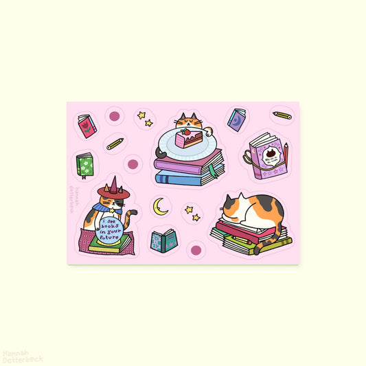 Stickersheet 'I see books in your future'