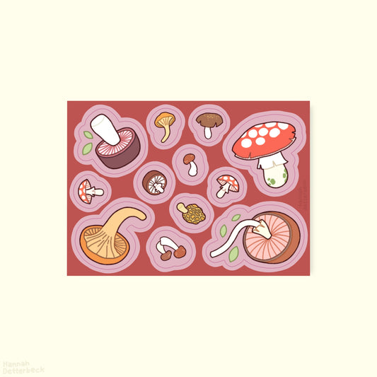 Stickersheet 'Mushrooms'