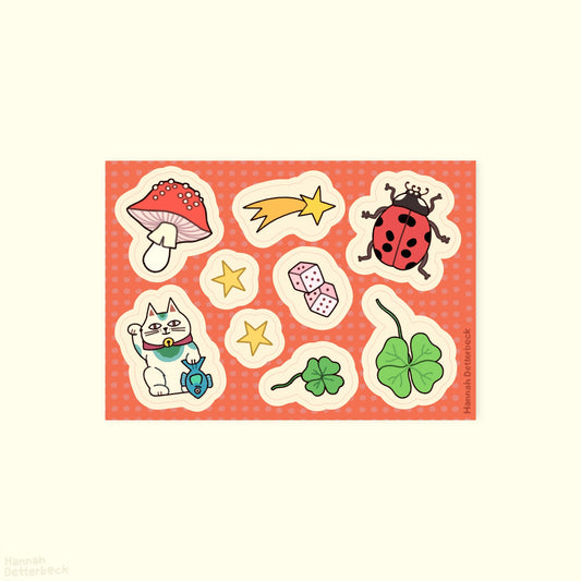 Sticker Sheet 'Lucky Items'