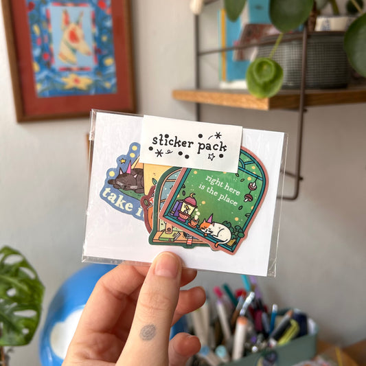 Sticker Pack 'Cozy Cats'